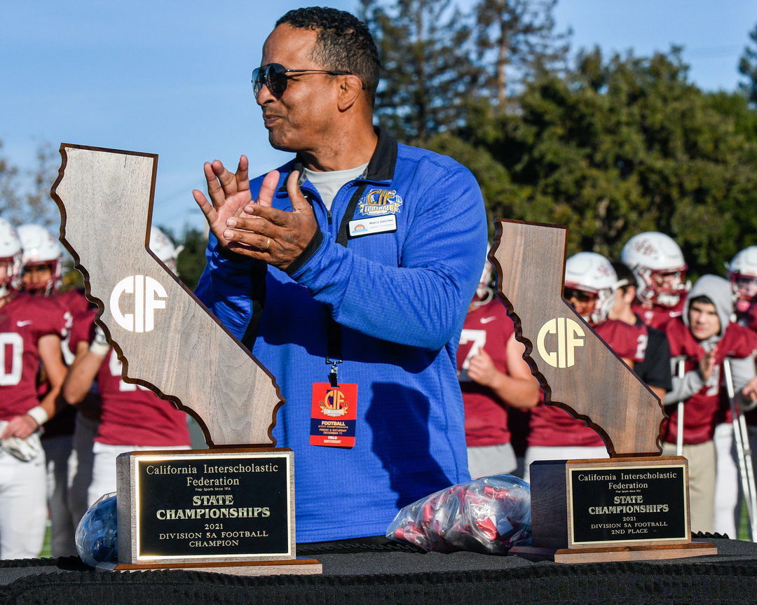 The CIF 5-A State Championship Trophies
